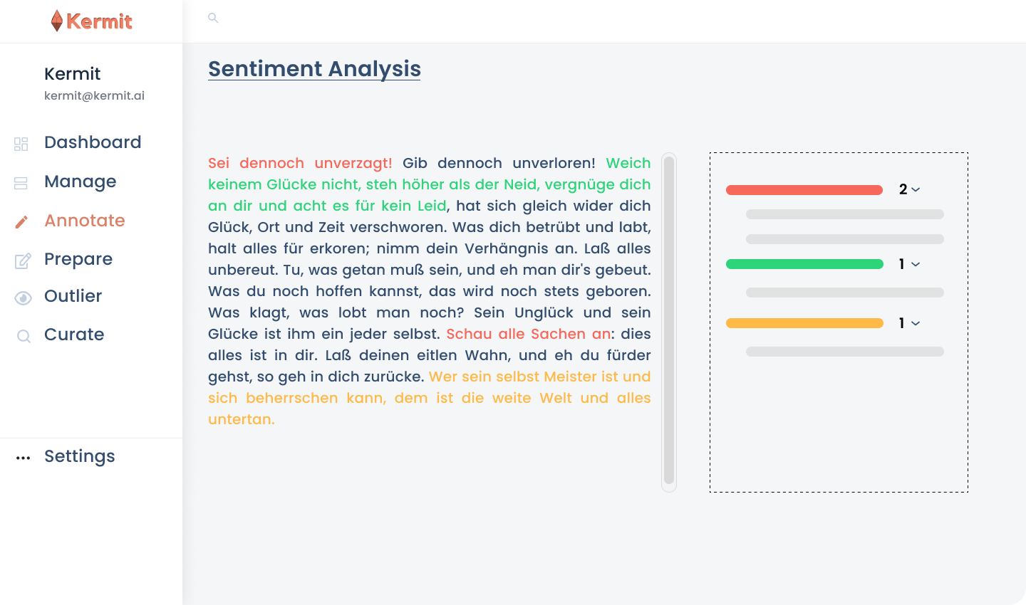 Annotation Site - Sentiment Analysis - Simple